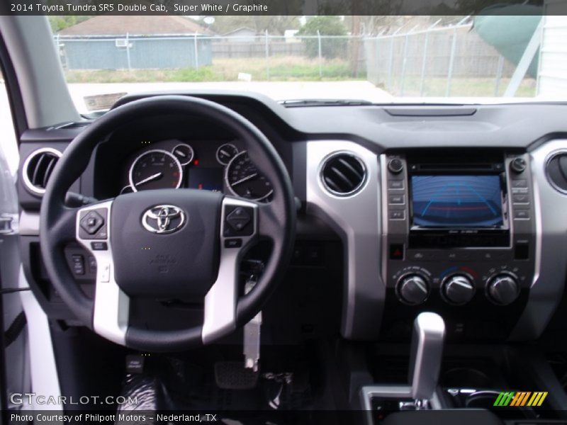 Super White / Graphite 2014 Toyota Tundra SR5 Double Cab