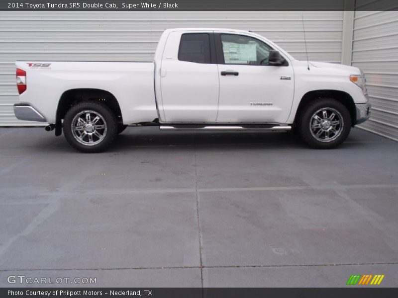 Super White / Black 2014 Toyota Tundra SR5 Double Cab