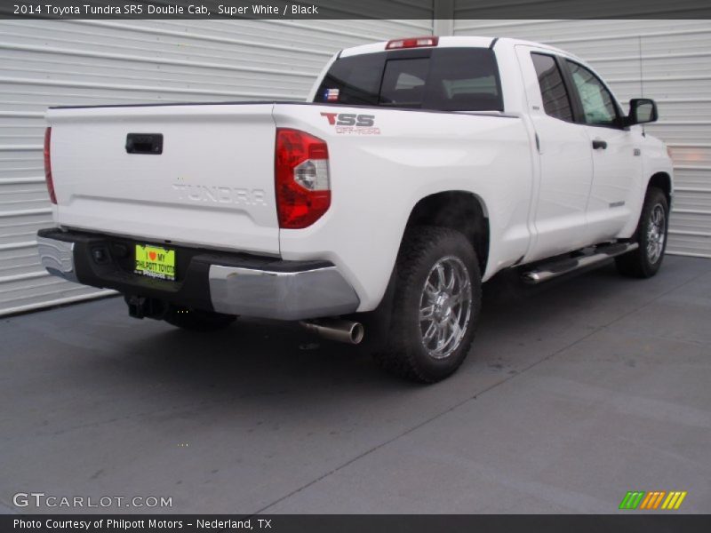 Super White / Black 2014 Toyota Tundra SR5 Double Cab