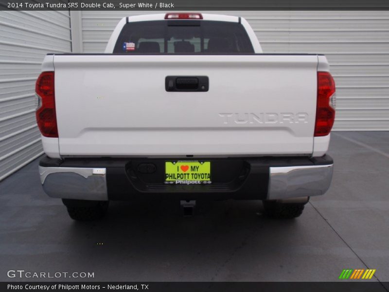 Super White / Black 2014 Toyota Tundra SR5 Double Cab
