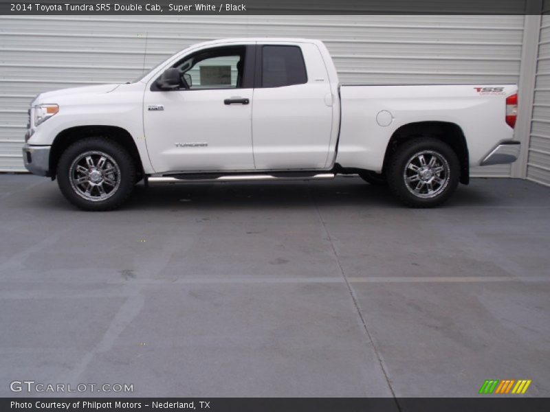 Super White / Black 2014 Toyota Tundra SR5 Double Cab