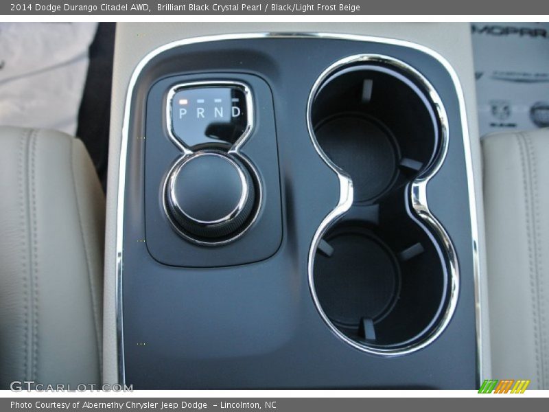 Brilliant Black Crystal Pearl / Black/Light Frost Beige 2014 Dodge Durango Citadel AWD