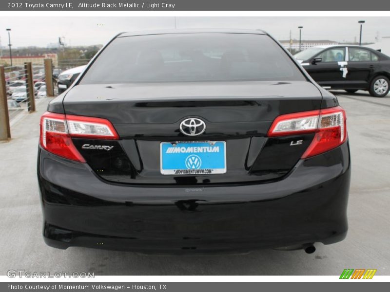 Attitude Black Metallic / Light Gray 2012 Toyota Camry LE