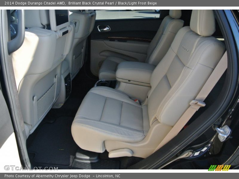 Brilliant Black Crystal Pearl / Black/Light Frost Beige 2014 Dodge Durango Citadel AWD
