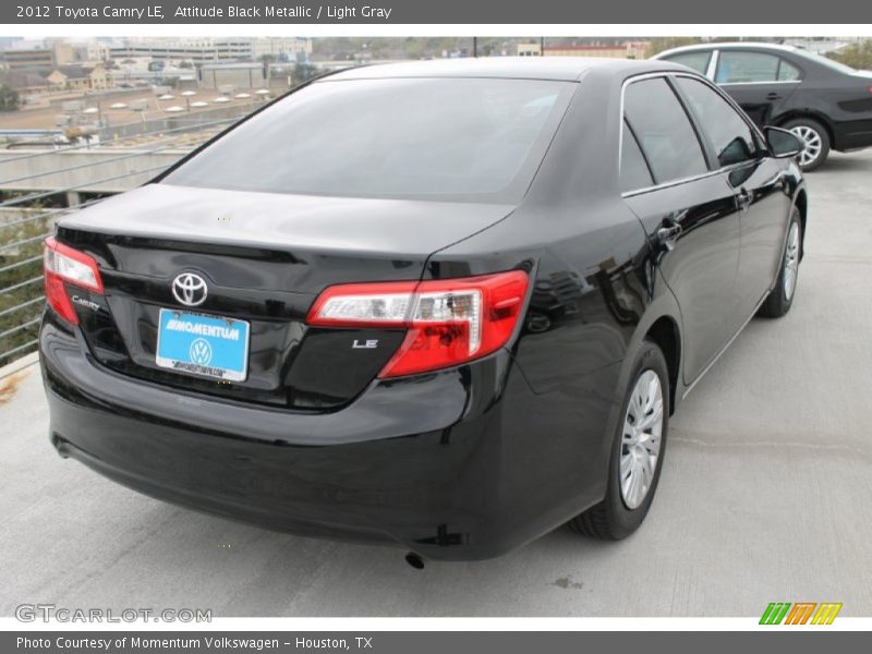 Attitude Black Metallic / Light Gray 2012 Toyota Camry LE