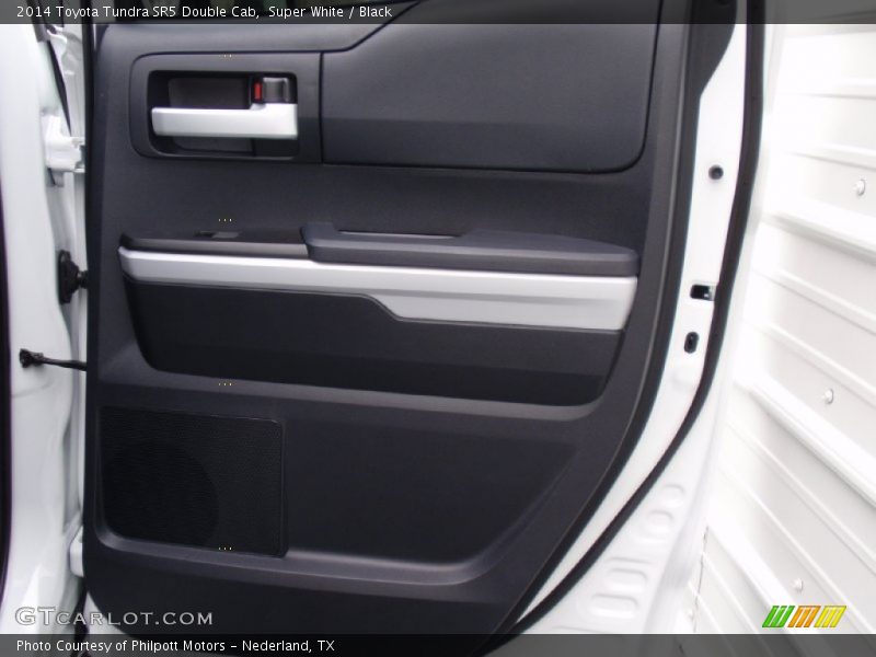 Super White / Black 2014 Toyota Tundra SR5 Double Cab