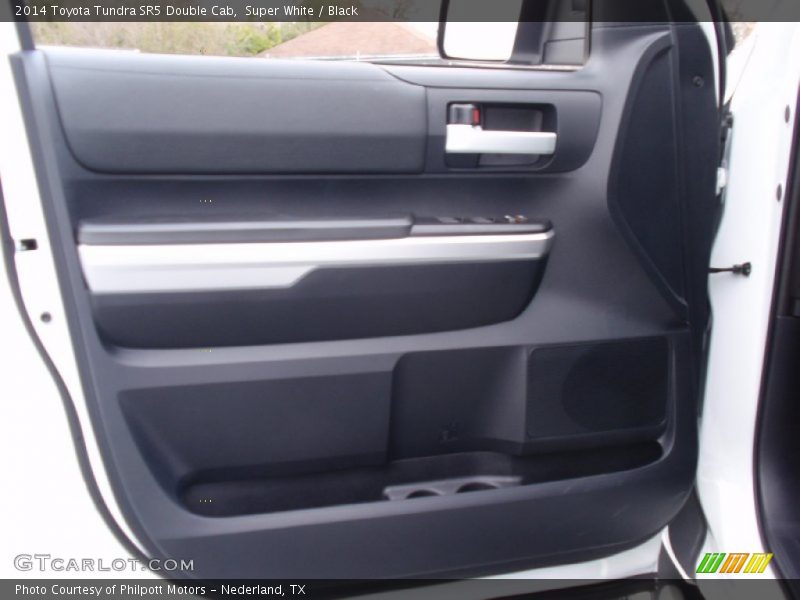 Super White / Black 2014 Toyota Tundra SR5 Double Cab