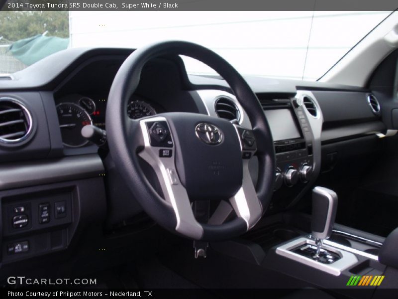 Super White / Black 2014 Toyota Tundra SR5 Double Cab