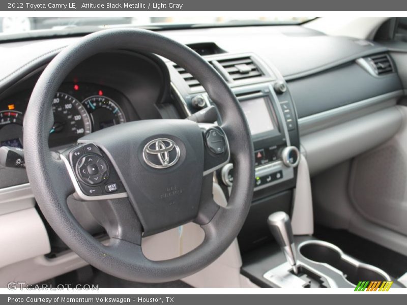 Attitude Black Metallic / Light Gray 2012 Toyota Camry LE