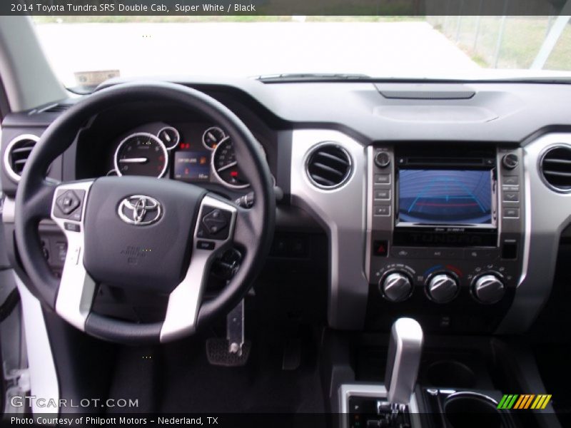 Super White / Black 2014 Toyota Tundra SR5 Double Cab