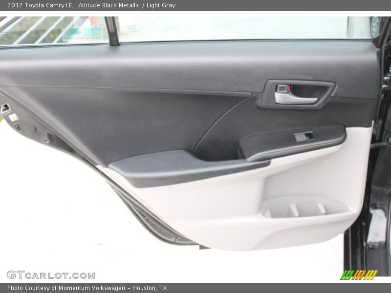 Attitude Black Metallic / Light Gray 2012 Toyota Camry LE