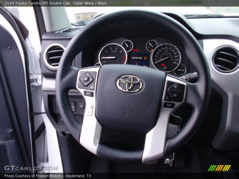 Super White / Black 2014 Toyota Tundra SR5 Double Cab
