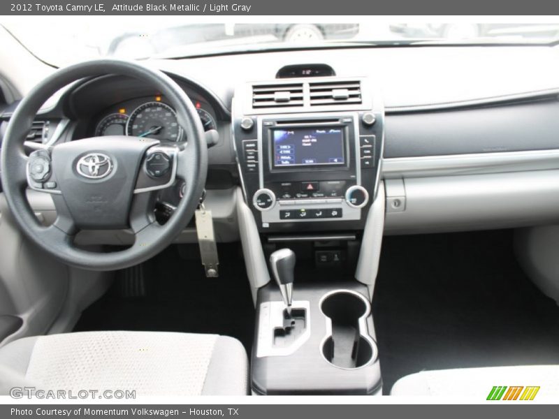 Attitude Black Metallic / Light Gray 2012 Toyota Camry LE