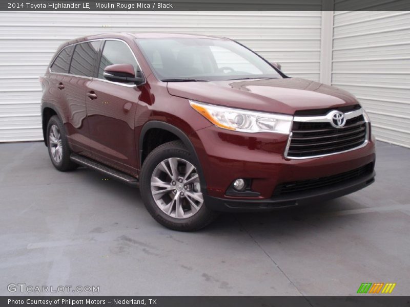 Moulin Rouge Mica / Black 2014 Toyota Highlander LE