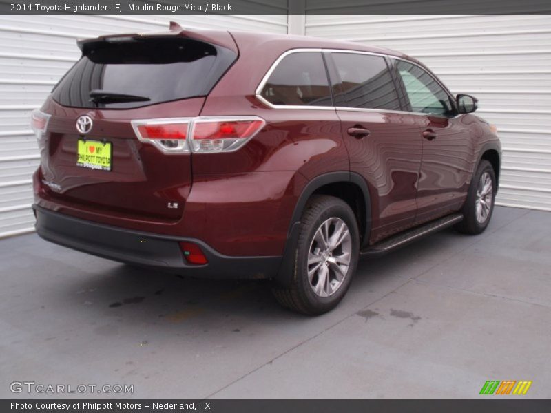 Moulin Rouge Mica / Black 2014 Toyota Highlander LE