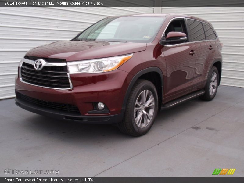 Moulin Rouge Mica / Black 2014 Toyota Highlander LE