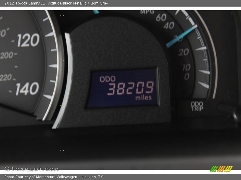 Attitude Black Metallic / Light Gray 2012 Toyota Camry LE