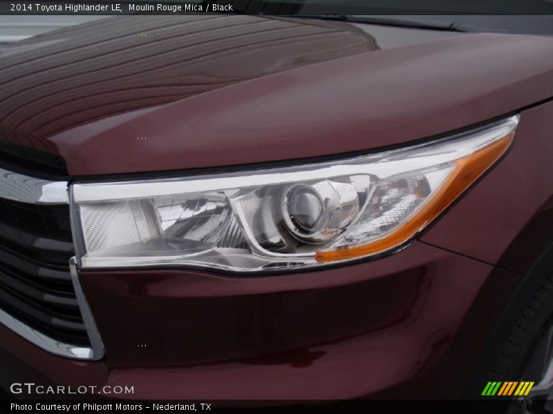 Moulin Rouge Mica / Black 2014 Toyota Highlander LE