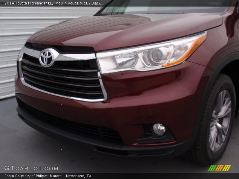 Moulin Rouge Mica / Black 2014 Toyota Highlander LE