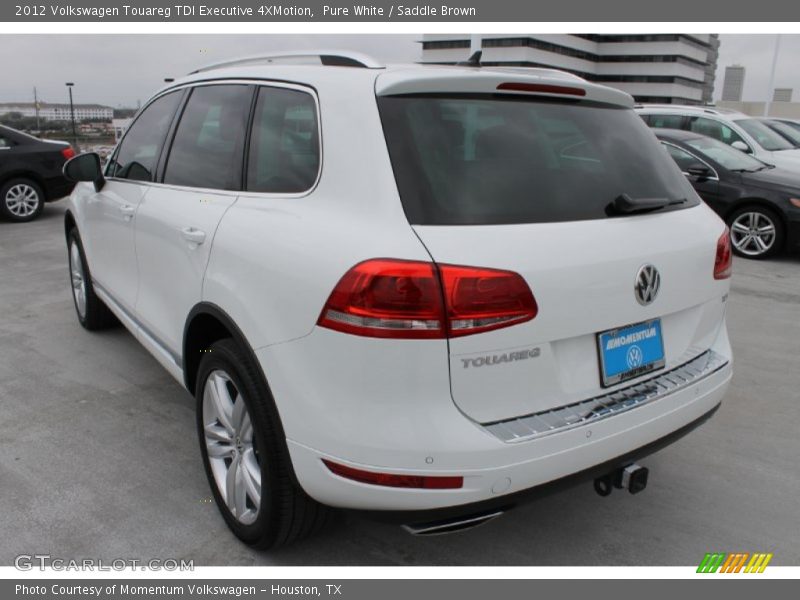 Pure White / Saddle Brown 2012 Volkswagen Touareg TDI Executive 4XMotion