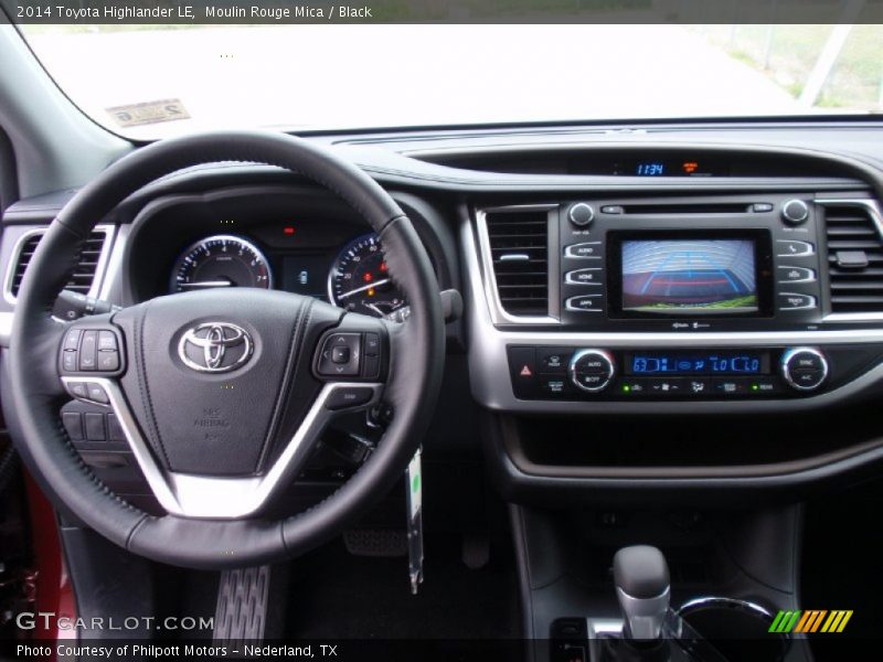 Moulin Rouge Mica / Black 2014 Toyota Highlander LE