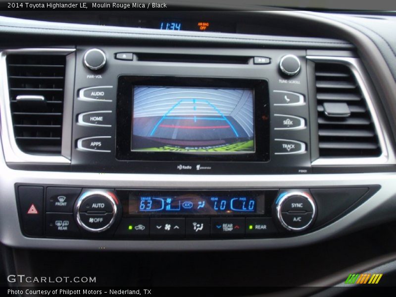 Moulin Rouge Mica / Black 2014 Toyota Highlander LE