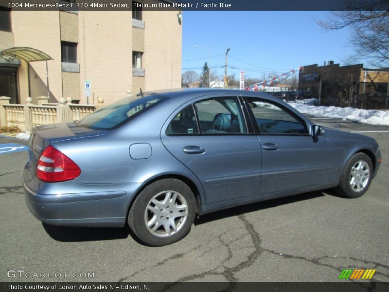 Platinum Blue Metallic / Pacific Blue 2004 Mercedes-Benz E 320 4Matic Sedan