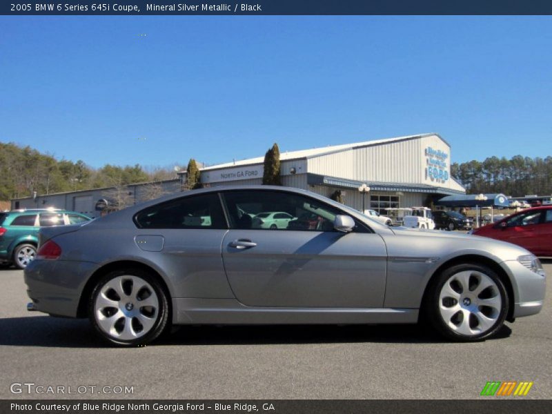 Mineral Silver Metallic / Black 2005 BMW 6 Series 645i Coupe