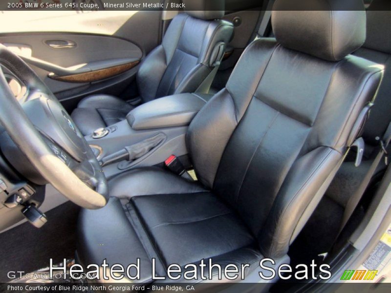 Mineral Silver Metallic / Black 2005 BMW 6 Series 645i Coupe