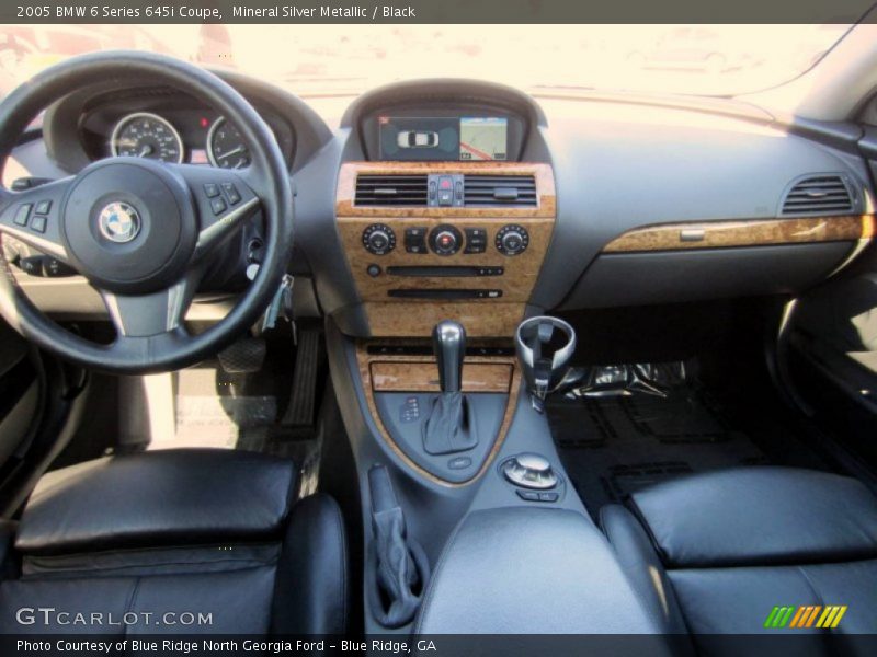 Mineral Silver Metallic / Black 2005 BMW 6 Series 645i Coupe