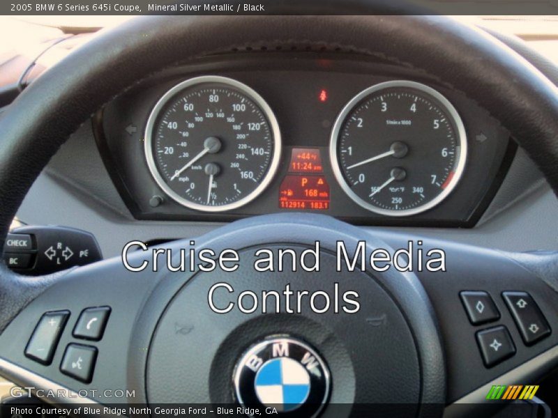 Mineral Silver Metallic / Black 2005 BMW 6 Series 645i Coupe
