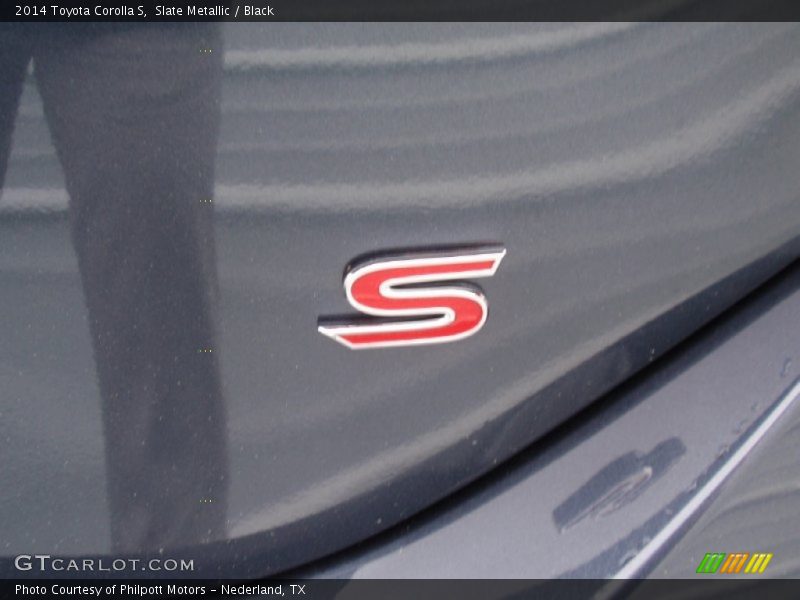 Slate Metallic / Black 2014 Toyota Corolla S