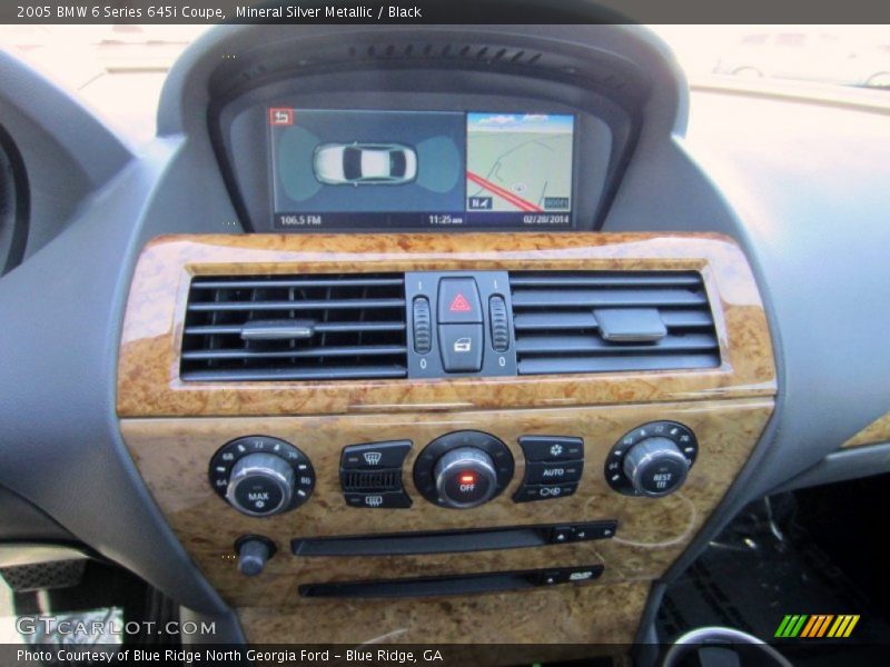 Mineral Silver Metallic / Black 2005 BMW 6 Series 645i Coupe