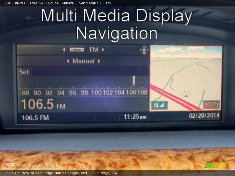 Mineral Silver Metallic / Black 2005 BMW 6 Series 645i Coupe