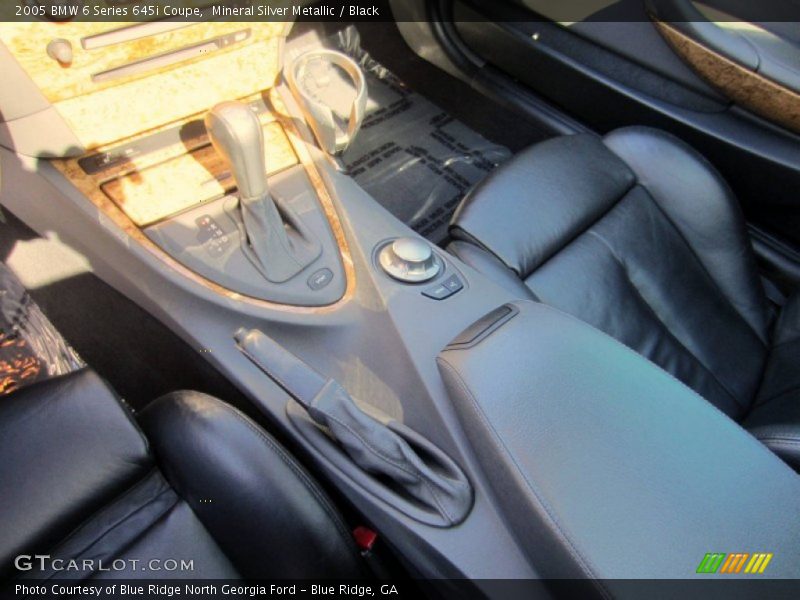 Mineral Silver Metallic / Black 2005 BMW 6 Series 645i Coupe