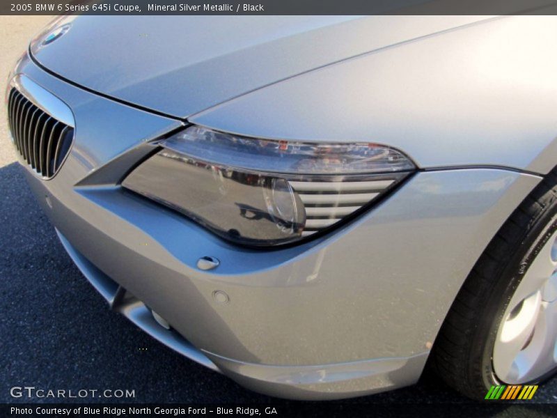 Mineral Silver Metallic / Black 2005 BMW 6 Series 645i Coupe