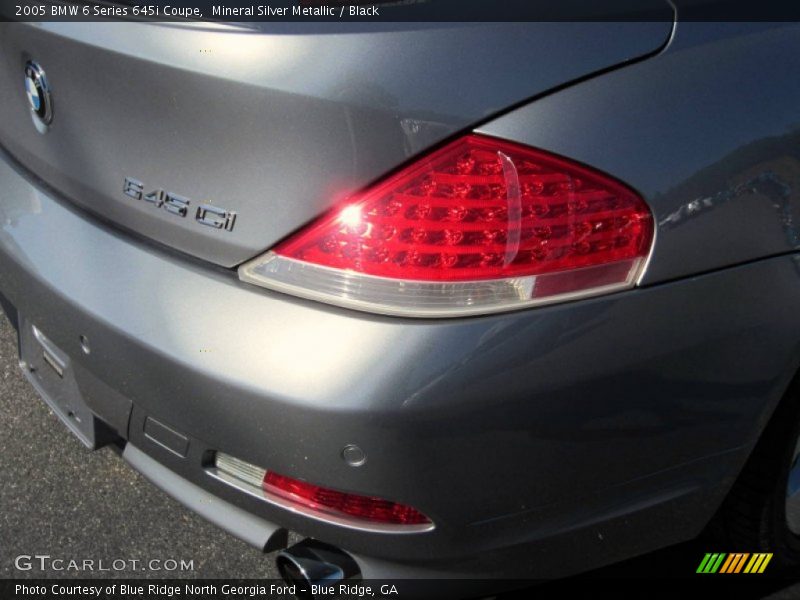 Mineral Silver Metallic / Black 2005 BMW 6 Series 645i Coupe