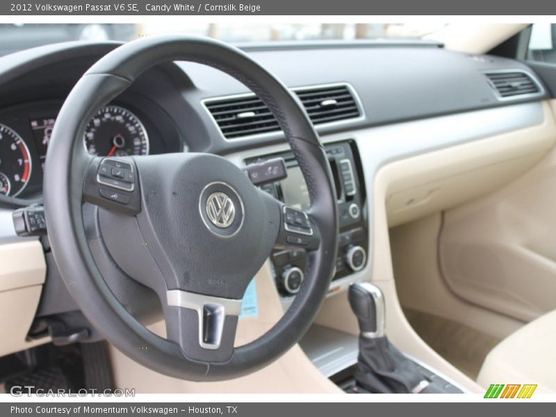 Candy White / Cornsilk Beige 2012 Volkswagen Passat V6 SE
