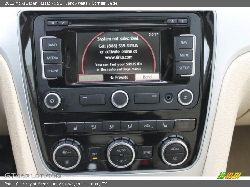 Candy White / Cornsilk Beige 2012 Volkswagen Passat V6 SE