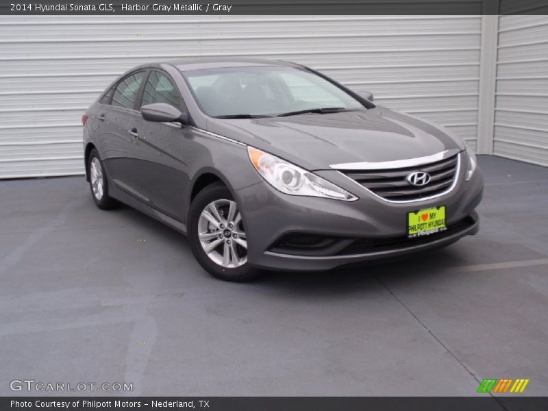 Harbor Gray Metallic / Gray 2014 Hyundai Sonata GLS