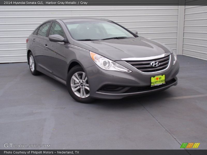 Harbor Gray Metallic / Gray 2014 Hyundai Sonata GLS
