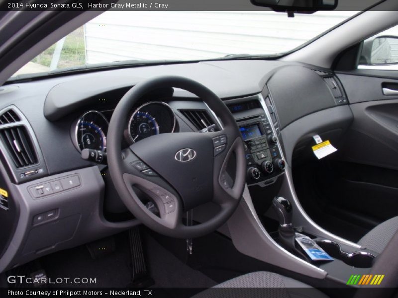 Harbor Gray Metallic / Gray 2014 Hyundai Sonata GLS