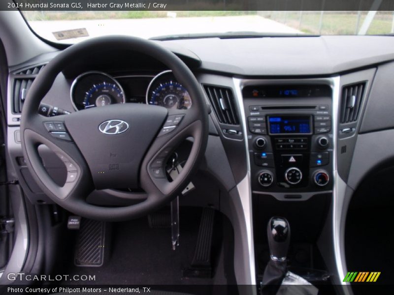 Harbor Gray Metallic / Gray 2014 Hyundai Sonata GLS