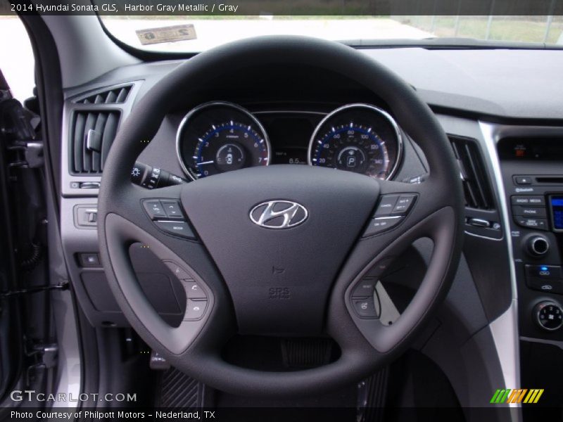 Harbor Gray Metallic / Gray 2014 Hyundai Sonata GLS