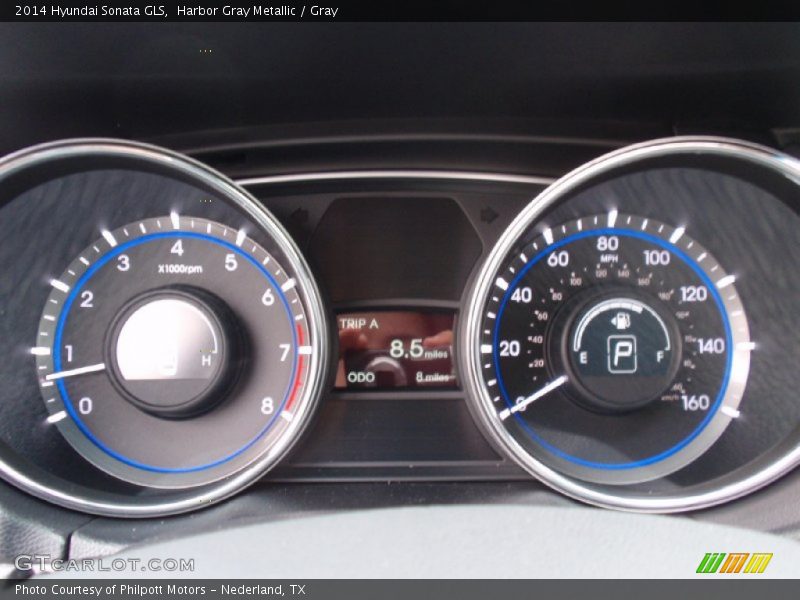 Harbor Gray Metallic / Gray 2014 Hyundai Sonata GLS