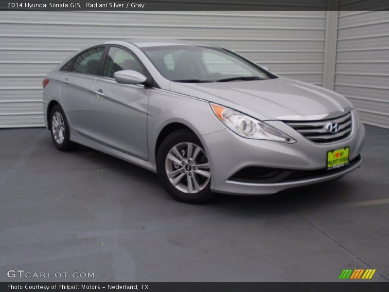 Radiant Silver / Gray 2014 Hyundai Sonata GLS