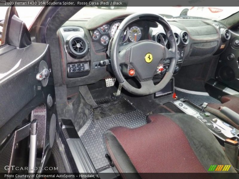 2009 F430 16M Scuderia Spider Black Interior