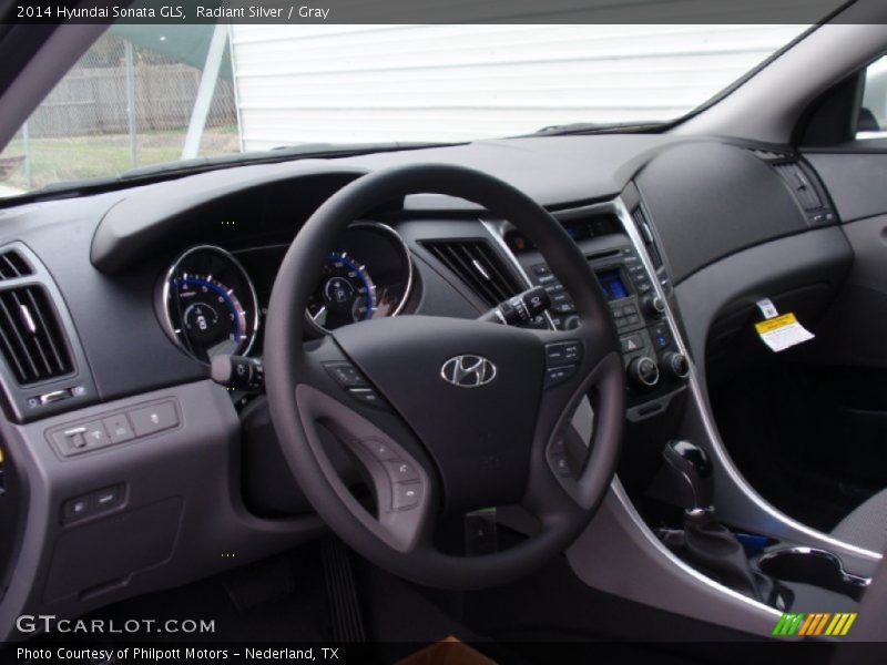 Radiant Silver / Gray 2014 Hyundai Sonata GLS