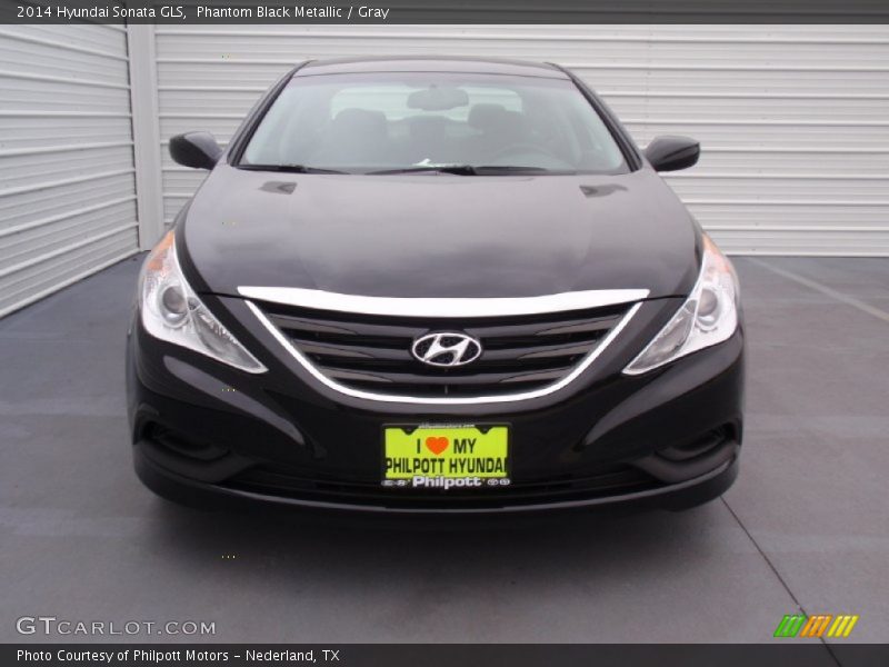 Phantom Black Metallic / Gray 2014 Hyundai Sonata GLS