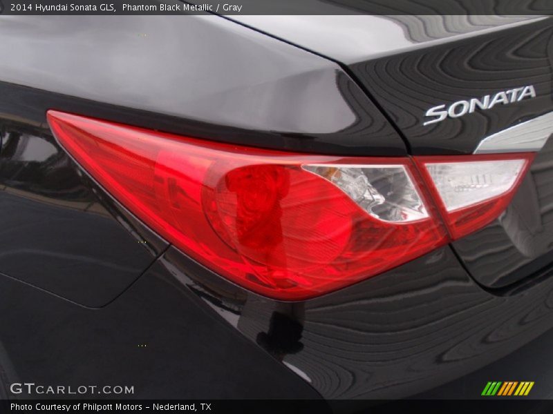 Phantom Black Metallic / Gray 2014 Hyundai Sonata GLS